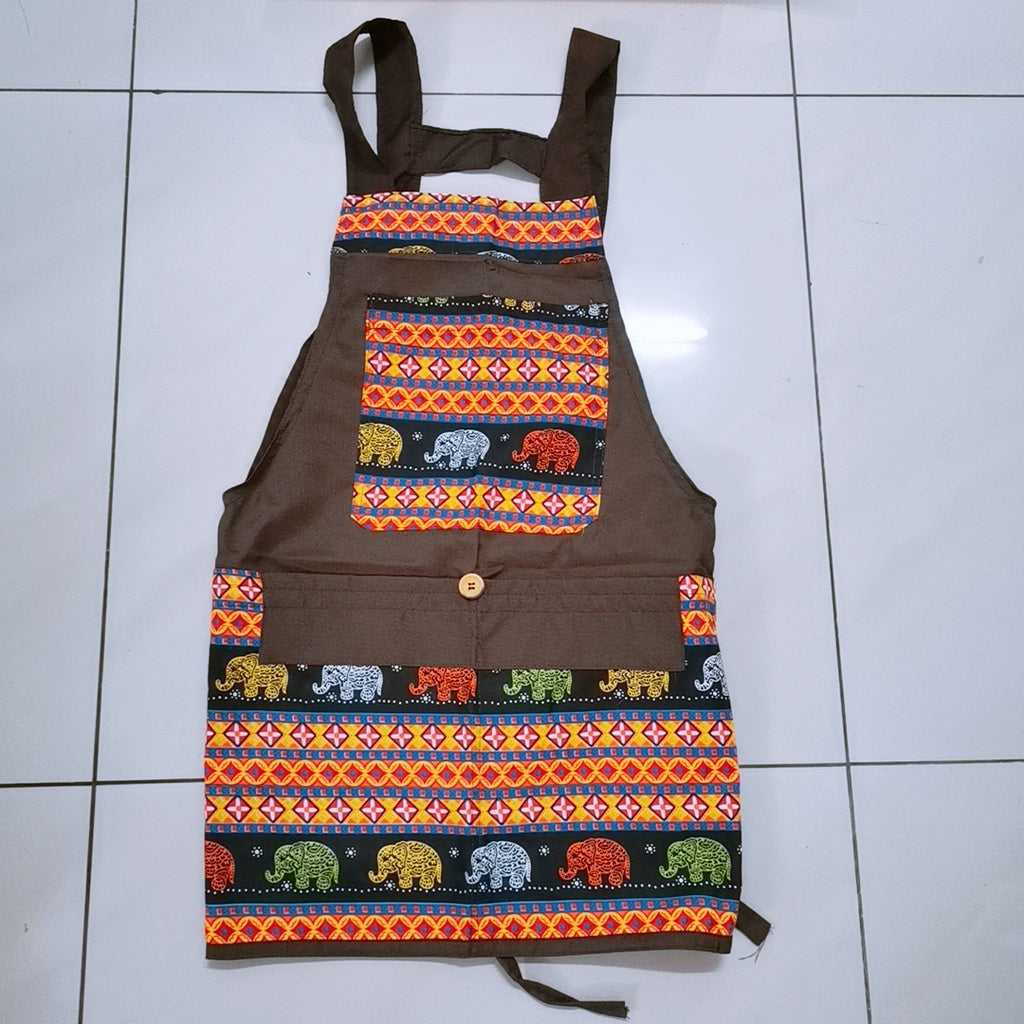 Apron Poket Lima 多口袋围裙 ผ้ากันเปื้อน