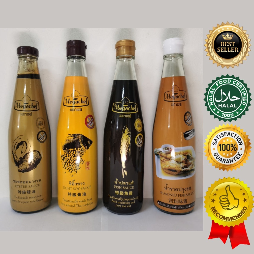 Megachef Oyster Sauce Megachef Fish Sauce Siam Megachef Fish Sauce Thailand Megachef Seasoned Fish Sauce