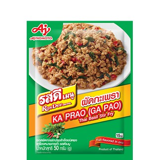 Rosdee Menu Kaprao Gapao Rosdee Green Curry Ajinomoto