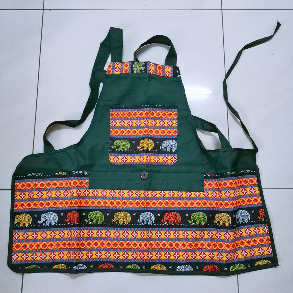 Apron Poket Lima 多口袋围裙 ผ้ากันเปื้อน