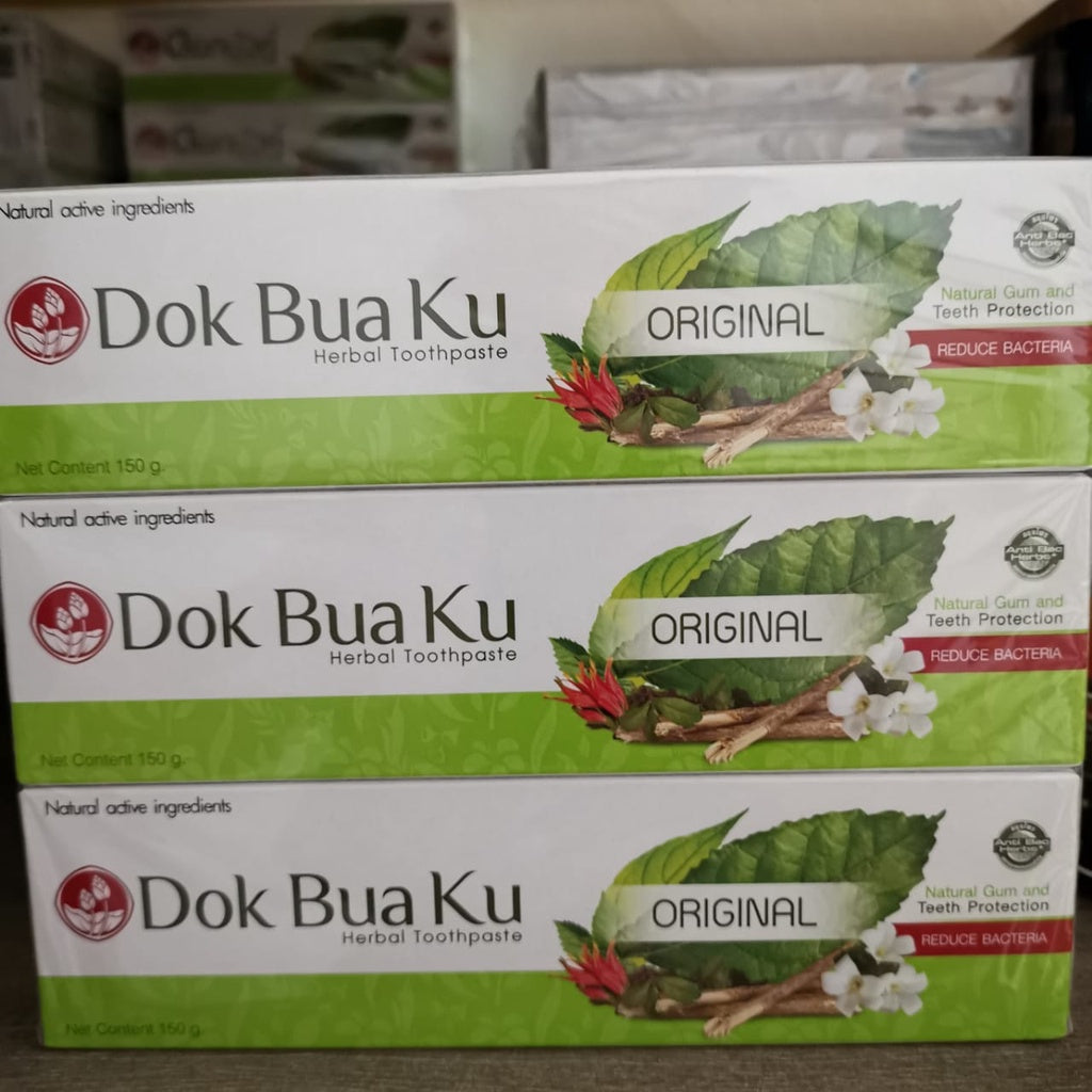 150gm 泰国莲花牌草药牙膏 Thailand Dok Bua Ku Toothpaste