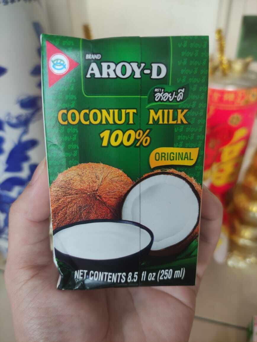 250ml Aroy-D Coconut Milk กะทิอบควันเทียนดอกไม้หอม