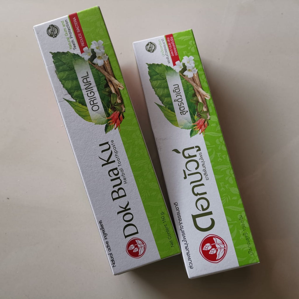 150gm 泰国莲花牌草药牙膏 Thailand Dok Bua Ku Toothpaste