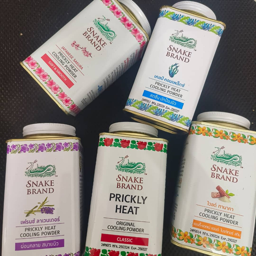 Original Thailand Snake Brand Prickly Heat Cooling Powder 泰国蛇粉