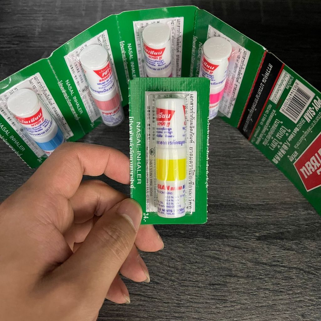 PoySian Herbal Nasal Inhaler 泰国薄荷香筒通鼻棒