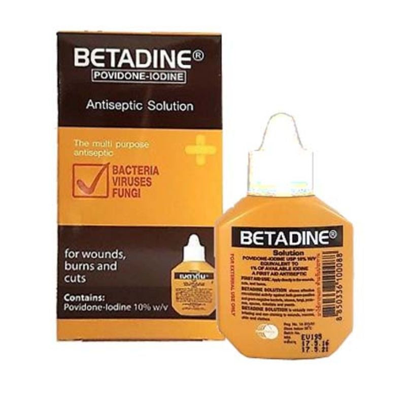 泰国黄药水 100% Thailand Betadine povidone Iodine 泰国红药水 Mercurochrome Sahakarn