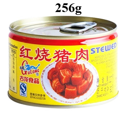 古龙产品系列 古龙食品 古龙红烧猪肉 香菇肉酱 五香肉丁 古龙红烧扣肉 香菇猪脚腿 古龙沙茶肉酱 Gulong Canned Foods
