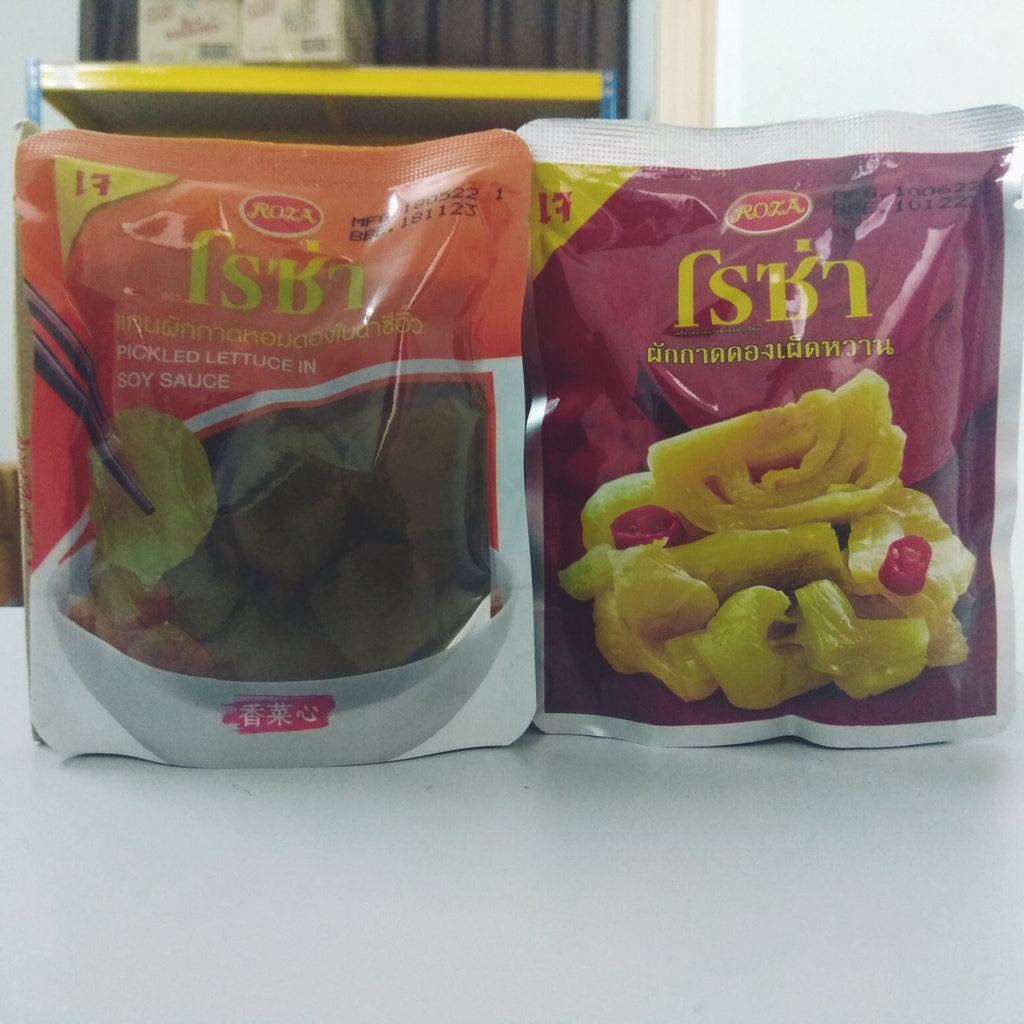 Roza Pickled Lettuce 泰国露莎士香菜心腌菜