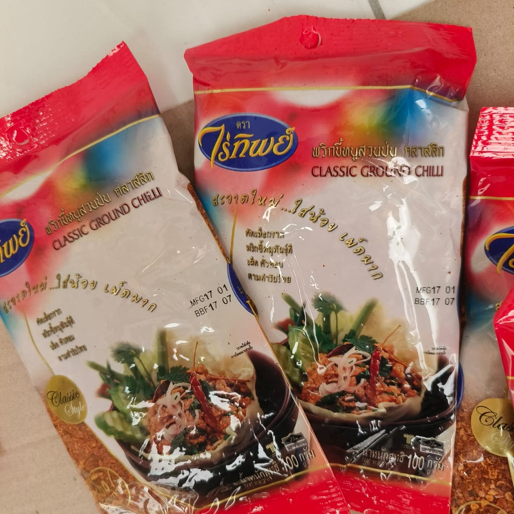 100gram Serbuk Cili Thailand Raitip Ground Chilli  Raithip Ground Chili Flakes Serbuk Cili Thailand