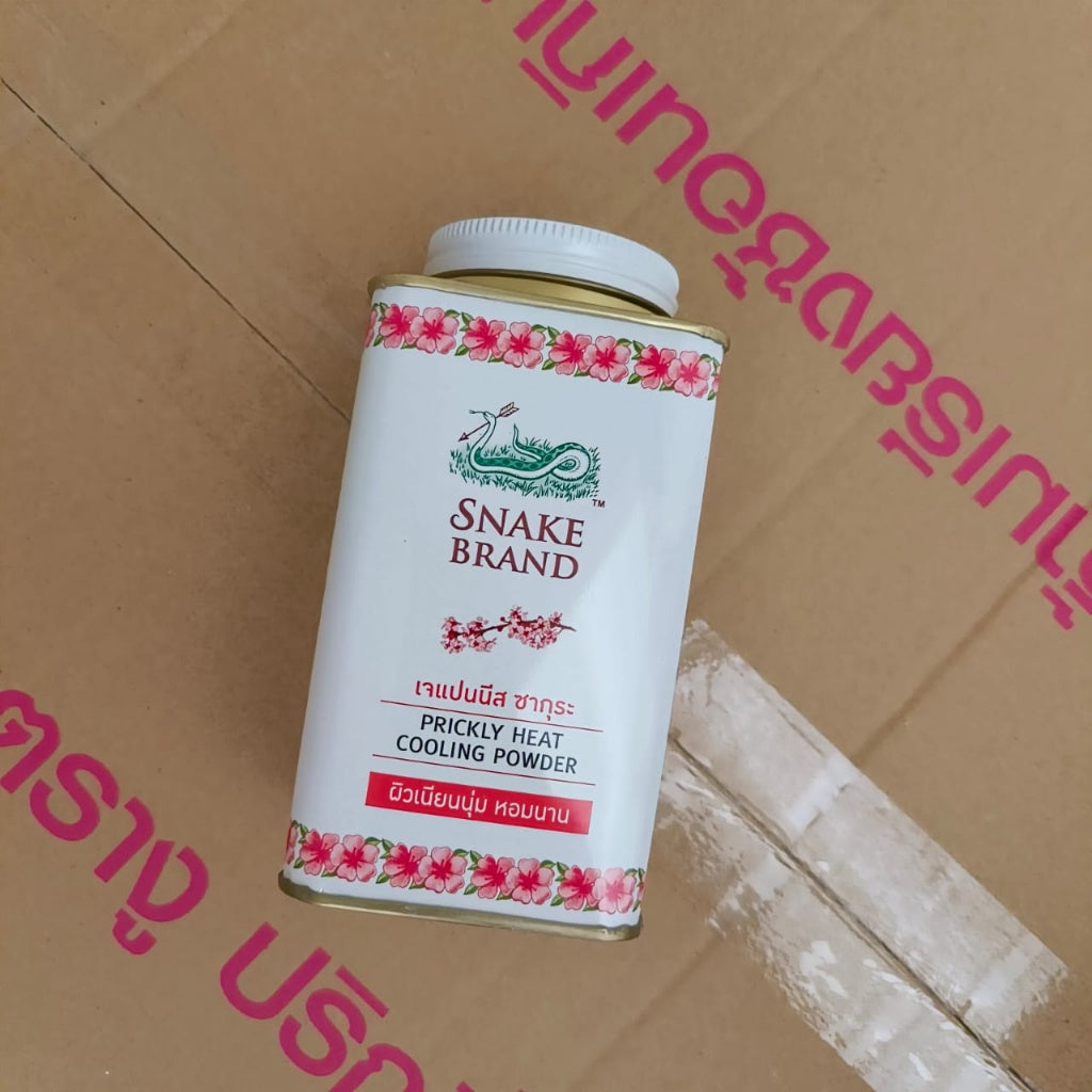 Original Thailand Snake Brand Prickly Heat Cooling Powder 泰国蛇粉