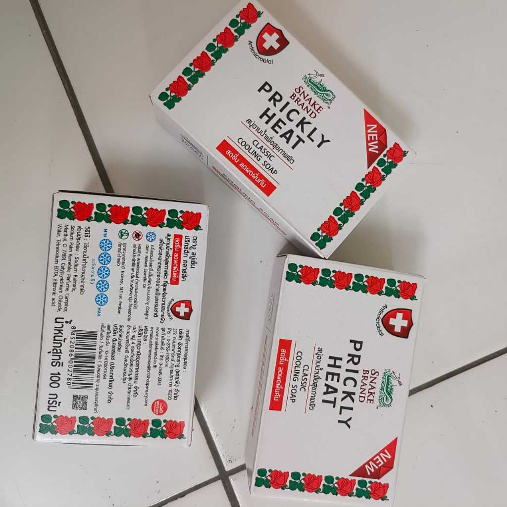 Snake Brand Prickly Heat Soap 100g