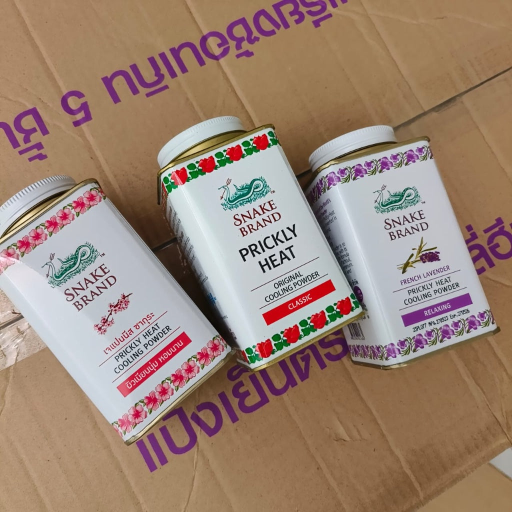 Original Thailand Snake Brand Prickly Heat Cooling Powder 泰国蛇粉