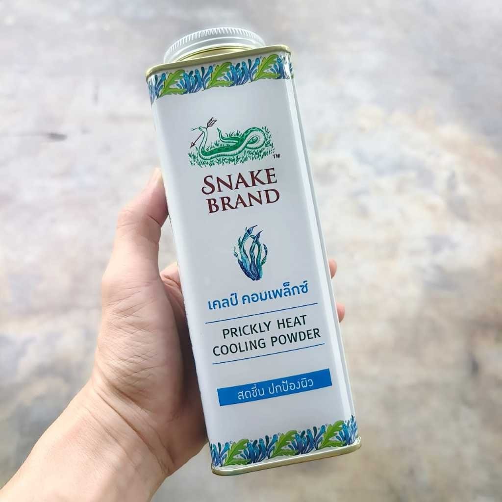 泰国蛇牌爽身粉 280gram Thailand Snake Brand Prickly Heat Cooling Powder Bedak Gatal Snake Brand Herbaceutic Cold Powder