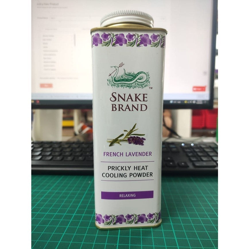 泰国蛇牌爽身粉 280gram Thailand Snake Brand Prickly Heat Cooling Powder Bedak Gatal Snake Brand Herbaceutic Cold Powder