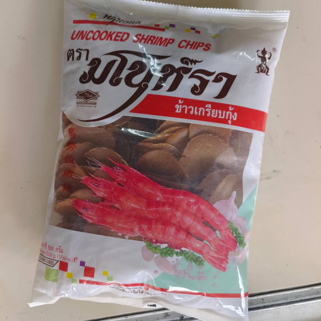 马努拉虾饼 500gram Manora Uncooked Shrimp Chips