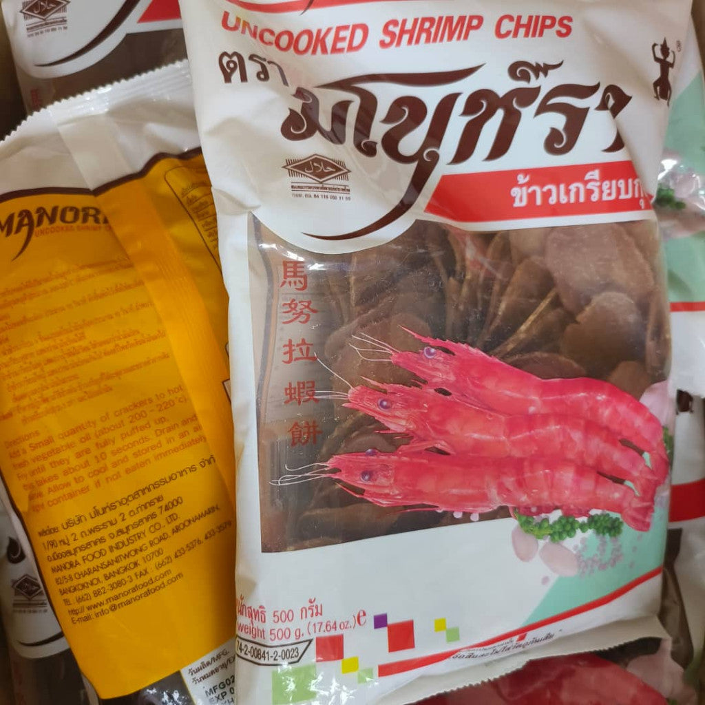 马努拉虾饼 500gram Manora Uncooked Shrimp Chips